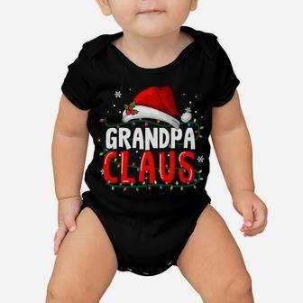 Grandpa Claus Christmas Famiy Matching Pajamas Team Santa Baby Onesie | Crazezy