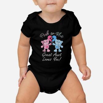 Great Aunt Loves You Gender Reveal Baby Onesie | Crazezy CA