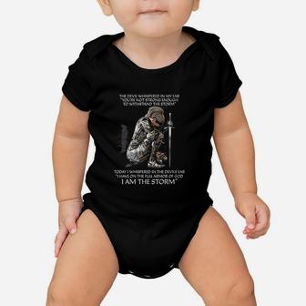 I Am The Storm Women Mom Daughter Gifts Christian Baby Onesie | Crazezy CA