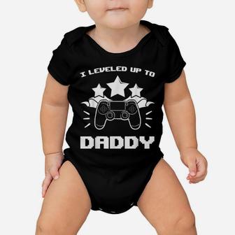 I Leveled Up To Daddy Gaming Gender Reveal Rpg Games Baby Onesie - Monsterry AU