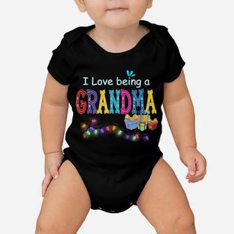 I Love Being A Grandma, New Year Funny Grandma Cute Present Baby Onesie | Crazezy DE