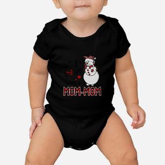 I Love Being A Mom-Mom Snowman - Christmas Gift Sweatshirt Baby Onesie | Crazezy CA
