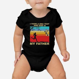 I Took A Dna Test And God Is My Father Baby Onesie - Monsterry