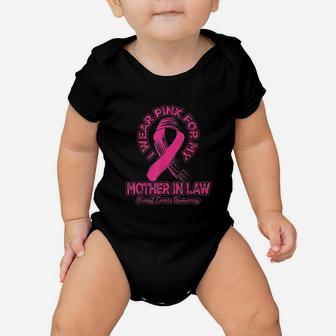 I Wear Pink For My Mother-In-Law Baby Onesie | Crazezy AU
