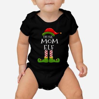 I'm The Mom Elf Group Matching Family Christmas Pyjamas Sweatshirt Baby Onesie | Crazezy