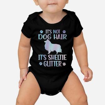 It's Not Dog Hair | Sheltie Mom Shetland Sheepdog Dad Baby Onesie | Crazezy UK