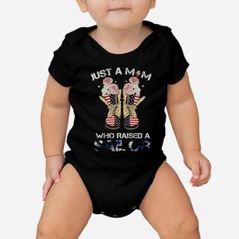 Just A Mom Who Raised A Sailor Baby Onesie - Monsterry DE