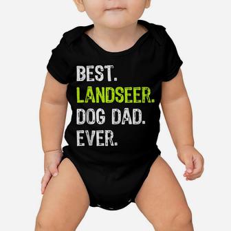 Landseer Dog Dad Fathers Day Dog Lovers Baby Onesie | Crazezy
