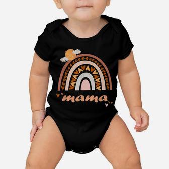 Mama Cute Boho Rainbow Mother Daughter Matching Funny Baby Onesie | Crazezy