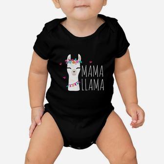 Mama Llama Cute Llama Lover Baby Onesie | Crazezy