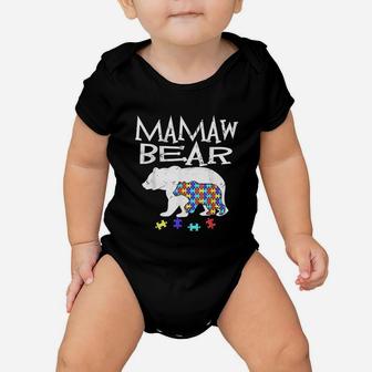 Mamaw Bear Autism Awareness Baby Onesie | Crazezy