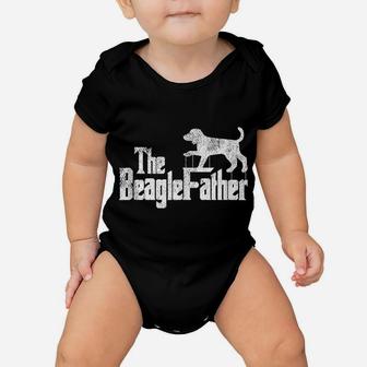 Mens Beagle Dad Dog Father Funny Doggie Puppy Pun Daddy Dada Pops Baby Onesie | Crazezy CA