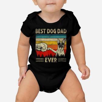 Mens Best Belgian Malinois Dad Ever Bump Funny Dog Dad Fathers Baby Onesie | Crazezy