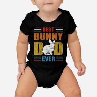 Mens Best Bunny Dad Ever Matching Family Easter Retro Baby Onesie | Crazezy AU