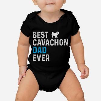 Mens Best Cavachon Dad Ever Dog Dad Pet Owner Cavachon Daddy Baby Onesie | Crazezy
