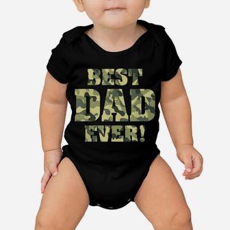Mens Best Dad Ever Camo Father's Day Special Greatest Dad Hunting Baby Onesie | Crazezy UK