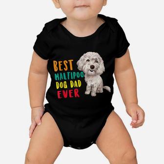 Mens Best Maltipoo Dog Dad Ever Fathers Day Funny Cute Baby Onesie | Crazezy