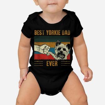 Mens Best Yorkshire Terrier Dog Dad Father's Day Shirt For Dad Baby Onesie | Crazezy CA