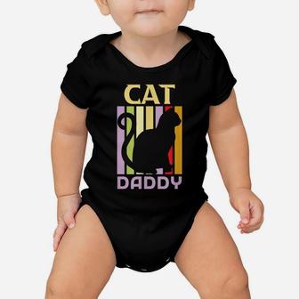Mens Cat Daddy Shirt For Men, Cat T-Shirts Funny For Cat Lovers Baby Onesie | Crazezy UK