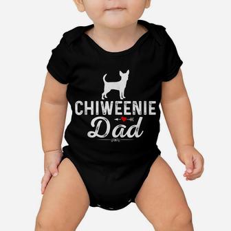 Mens Chiweenie Dad Funny Dog Dad Best Pet Owner Chiweenie Daddy Baby Onesie | Crazezy CA