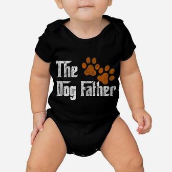 Mens Dog-Father Funny Dad Daddy Papa Pops Fathers Day Gift Idea Baby Onesie | Crazezy