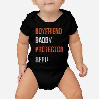 Mens Fathers Day Gift Boyfriend Daddy Hero Shirt From Girlfriend Baby Onesie | Crazezy UK