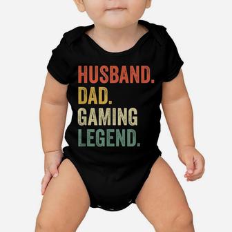 Mens Gamer Dad Funny Husband Dad Video Game Legend Father's Day Baby Onesie | Crazezy
