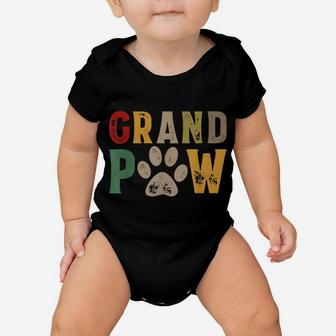 Mens Grand Paw Grandpa Dog Dad Grandpaw Puppy Lover Father's Day Baby Onesie | Crazezy CA