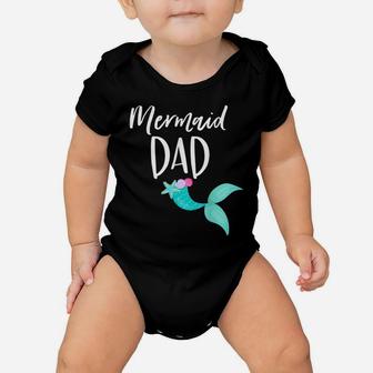 Mens Merdad Birthday Party Outfit Mom Girl Mermaid Dad Shirt Baby Onesie | Crazezy