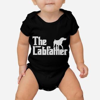 Mens The Labfather Funny Lab Labrador Dog Owner Dad Daddy Father Baby Onesie | Crazezy