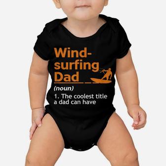 Mens Windsurfer Father Water Sports Sail Windsurfing Sea Gift Baby Onesie | Crazezy
