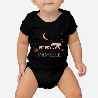 Michelle Name Gift Personalized Mama Bear Baby Onesie | Crazezy