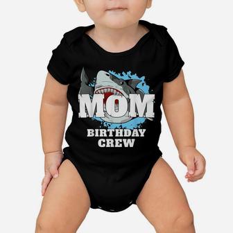 Mom Birthday Crew Shark Theme Party Mama Mommy Mother Baby Onesie | Crazezy