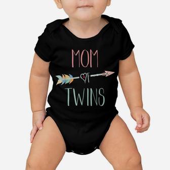 Mom Of Twins Mother's Day Gift Baby Onesie | Crazezy