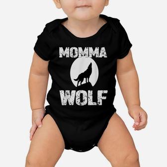 Momma Wolf Shirt Matching Family Tribe Wolves Moon Mom Mum Baby Onesie | Crazezy