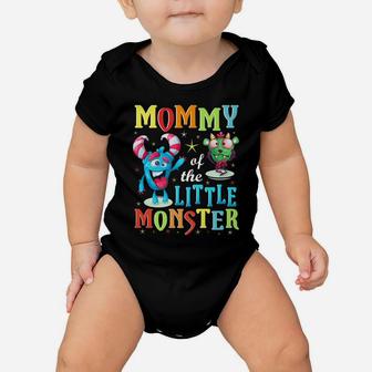 Mommy Of The Little Monster Family Matching Birthday Gift Baby Onesie | Crazezy UK