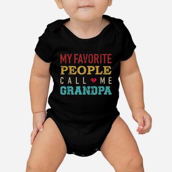 My Favorite People Call Me Grandpa Baby Onesie | Crazezy CA