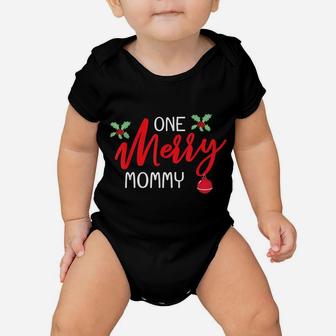 One Merry Mommy Christmas Day Family Matching Gift Baby Onesie | Crazezy AU