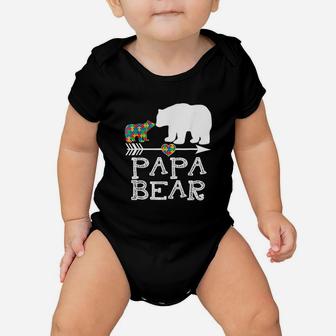 Papa Bear Men Father Daddy Awareness Baby Onesie | Crazezy