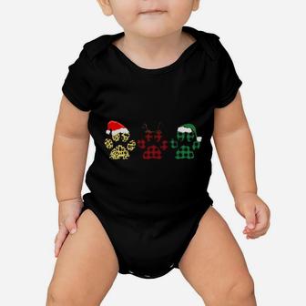 Paw Dog Santa Reindeer Elf Some Dog Moms Have Tattoos Baby Onesie - Monsterry