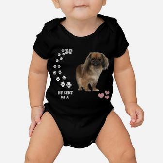 Peke Dog Quote Mom, Pekinese Dad Costume, Cute Pekingese Sweatshirt Baby Onesie | Crazezy UK