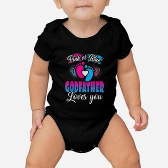 Pink Or Blue Godfather Loves You Baby Onesie | Crazezy DE