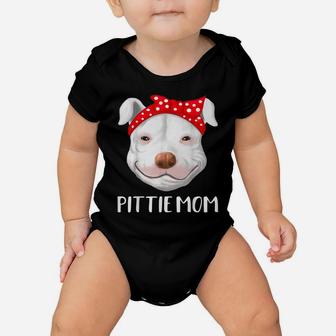 Pitbull Dog Lovers Pittie Mom Mothers Day Gift T Shirt Baby Onesie | Crazezy