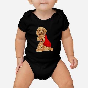 Poodle Dog I Love Mom Tattoo Lover Funny Gift Baby Onesie | Crazezy AU