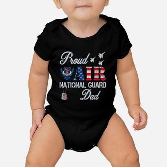 Proud Air National Guard Dad Air Force Veterans Day Baby Onesie | Crazezy AU