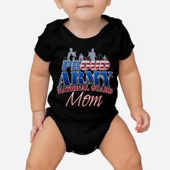 Proud Army National Guard Mom Dog Tag Shirt Mothers Day Baby Onesie | Crazezy UK
