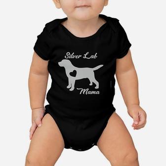 Proud Silver Lab Mama Mom Labrador Retriever Gifts Baby Onesie | Crazezy