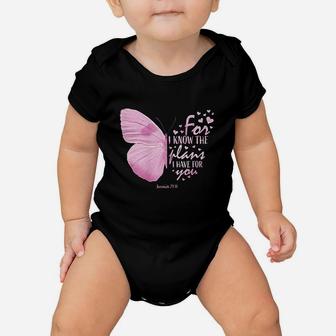 Religious Gifts Mom Christian Verse Butterfly Baby Onesie | Crazezy