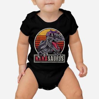 Retro Mamasaurus T Rex Dinosaur Funny Mama Saurus Mother Baby Onesie | Crazezy