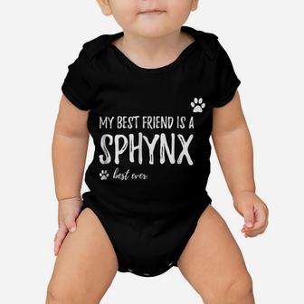 Sphynx Cat Lover Friend Shirt Funny Cat Mom Gift Idea Baby Onesie | Crazezy UK